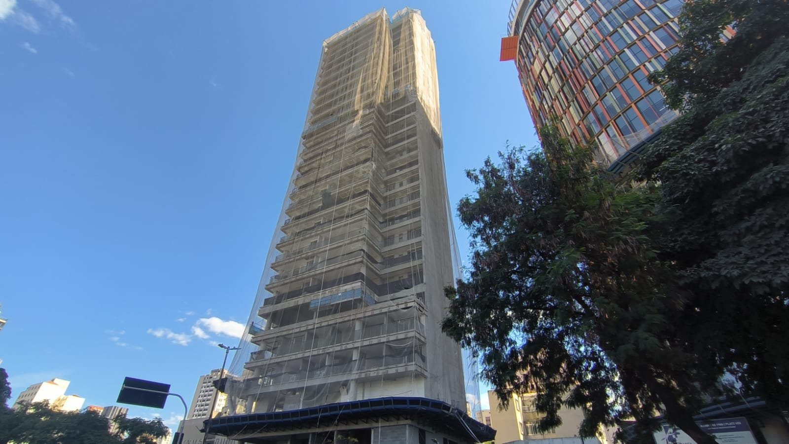 Obra do Platz 450 - fachada, foto real